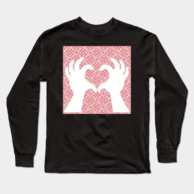 Hands making the sign of love, a heart Long Sleeve T-Shirt by marina63